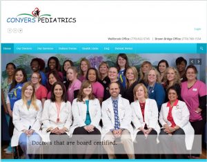 Conyer Pediatrics Solia Website and Logo Design