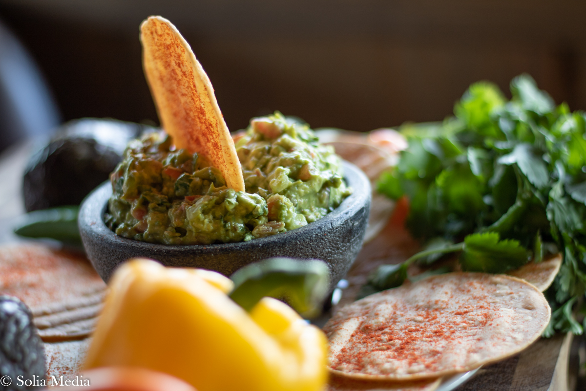 Solia Food Photography - Las Flores Olde Town Mex GUACAMOLE - Best in Conyers