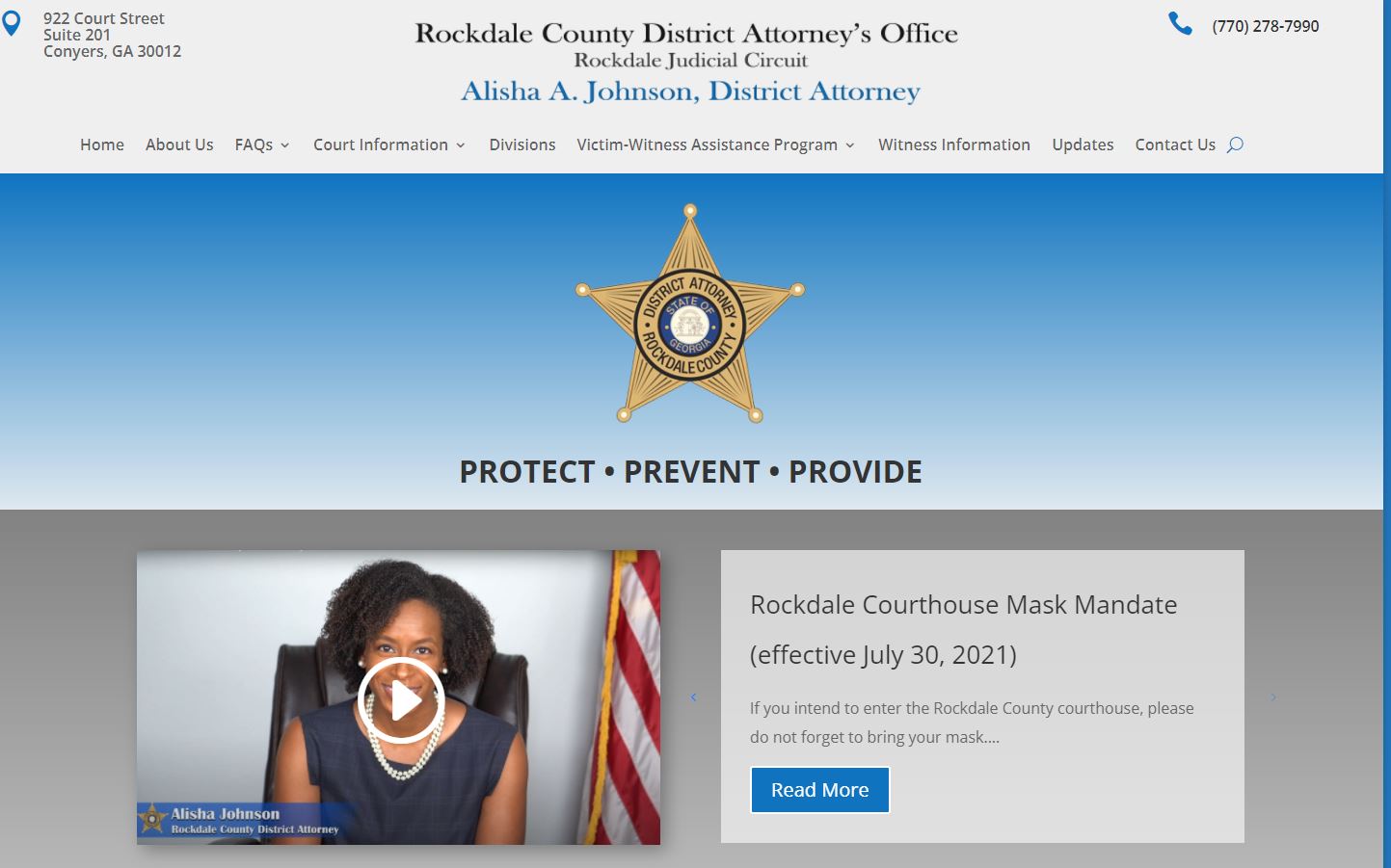 Rockdale County District Attorneys Office - Solia Media Designed Website