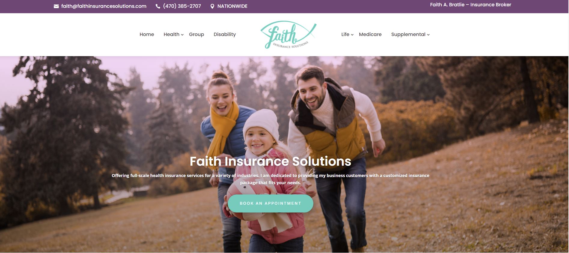 Faith Insurance Website by Solia Media